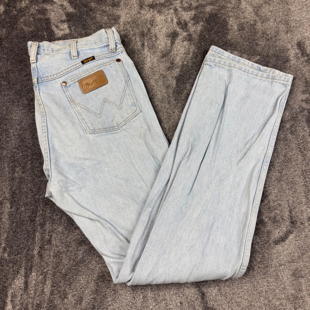 Wrangler Jeans 13MWZ Cowboy Cut Light Wash 33x34 Straight Leg Mens